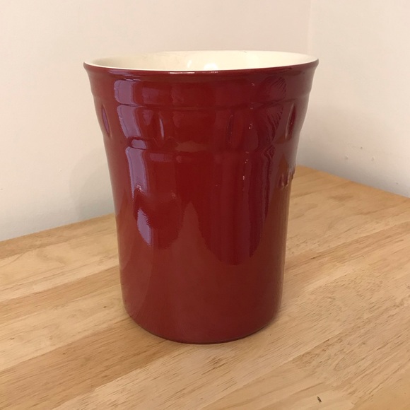 Bijou by Le Creuset Ruby Utensils Crock (04.05 Stoneware) - Picture 7 of 11